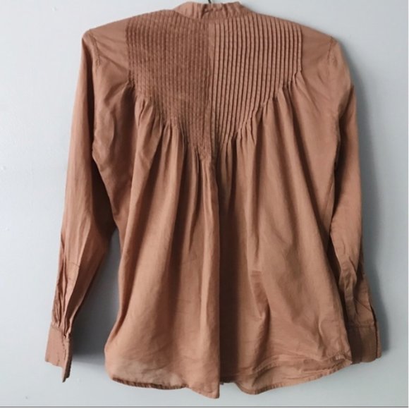 J Jill  Pintuck Pleat Button Down Top - Picture 2 of 2